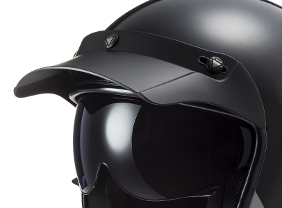Kask LS2 OF601 BOB II SOLID MATT BLACK Daszek.png