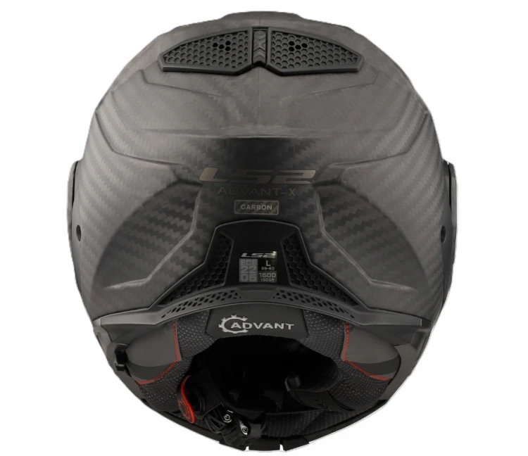 LS2 FF901 ADVANT X Solid Matt Carbon Tył.jpg