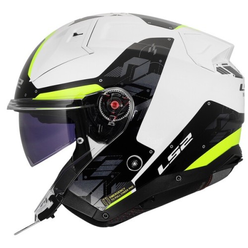 Kask LS2 OF603 Infinity II NIGHTLINE H-V YELLOW GLOSS (Połysk)