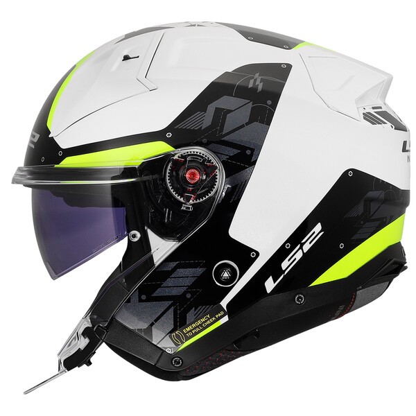 Kask LS2 OF603 Infinity II NIGHTLINE H-V YELLOW GLOSS (Połysk)