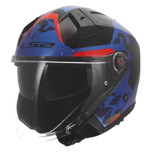 Kask LS2 OF603 Infinity II NIGHTLINE BLUE RED GLOSS (Połysk)