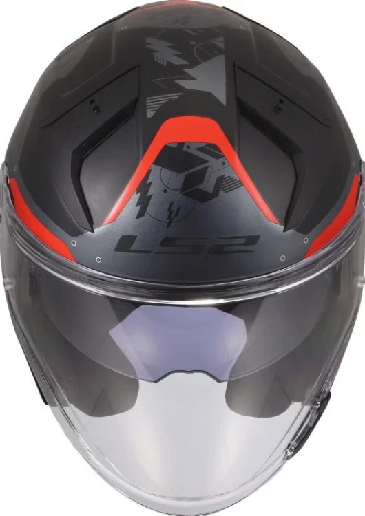 Kask LS2 OF603 Infinity II NIGHTLINE GREY RED
